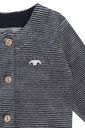 Weiche Babyjacke Velours gestreift 3