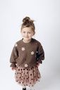 Mädchen Strickpullover Blumen 4
