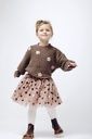 Mädchen Strickpullover Blumen 5