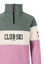 Farbiger Mädchen-Fleecepulli mit 1/4-Zip 3