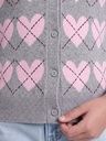 Strickjacke mit Herzjacquard 3