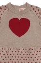 Mädchen Strickkleid Herz 3
