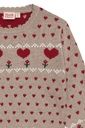 Mädchen Strickpullover Herzen 3