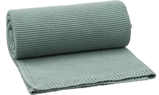 [01-23657.1] Baby-Strickdecke aus Bio-Baumwolle (Grün)
