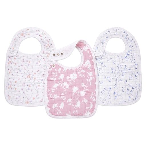 [01-22903.1] Classic Snap Bibs 3-Pack Ma Fleur