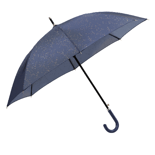 [01-21433.6] Kinder-Regenschirm lustiger Print (Dunkelblau)