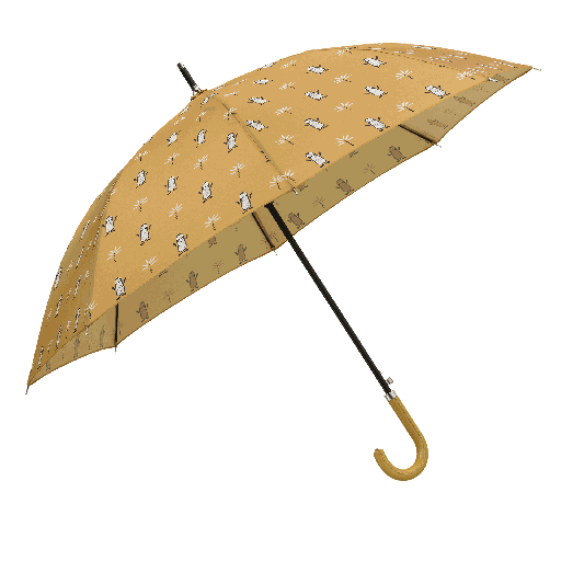 [01-21433.5] Kinder-Regenschirm lustiger Print (Gelb)