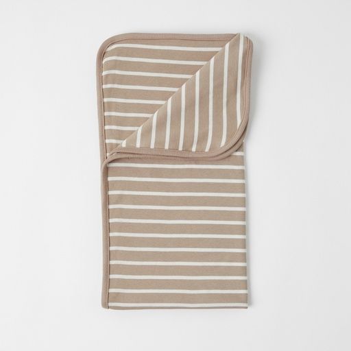 [01-27950.0] Gestreifte Babydecke Bio-Baumwolle