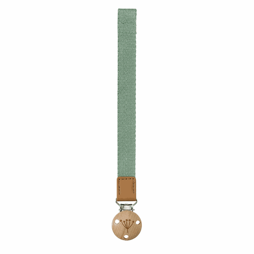 [01-28962.1] Nuggi-Kette Stoff und Holz (Grün)