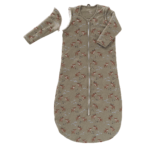 [01-28965.4] Sleeping Bag 90 W Zippable Sleeves  (Khaki)