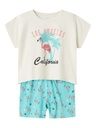 Pijama Mädchen Flamingo