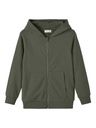 Sweat-Jacke Kapuze und Reisverschluss