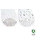 2-Pack Baby-Lätzchen weiche Bio-Baumwolle