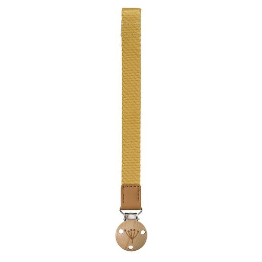 [01-28962.5] Nuggi-Kette Stoff und Holz (Gold)