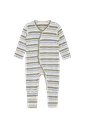 Pyjama Strampler Einteiler aus Bambus gestreift