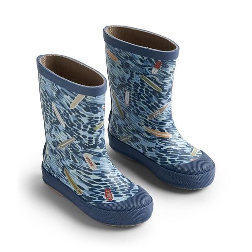 [01-32050.0] Gummistiefel bedruckt aus Naturkautschuk (Dunkelblau, 23)