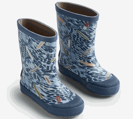 [01-32050.0] Gummistiefel bedruckt aus Naturkautschuk (Dunkelblau, 23)