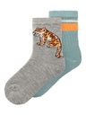 2-er Pack Socken mit Tiger