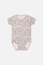 Baby-Body Bambus kurzarm geblümt