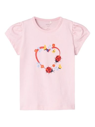 [01-32543.1] Baby-T-Shirt mit Marienkäfer (Rosa, 56)