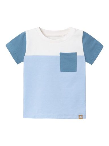 [01-32625.12] Baby-T-Shirt Brusttasche (Babyblau, 56)