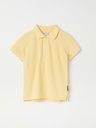 Kinder-Poloshirt einfarbig Bio-Baumwolle