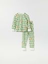 Kinder-Pyjamaset Apfel-Motiv Bio-Baumwolle
