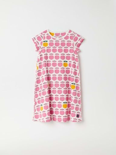 [01-32772.0] Kurzärmliges Mädchen-Nachthemd Apfelprint (98-104)