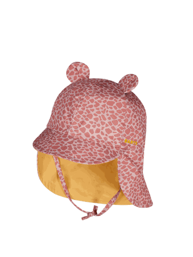 [01-32842.0] Gemusterter Baby-Sonnenhut gemustert mit Ohren (Rosa, 50)