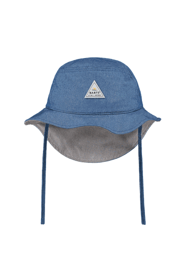 [01-32843.1] Baby-Buckethat mit Bändel (Blau, 45)