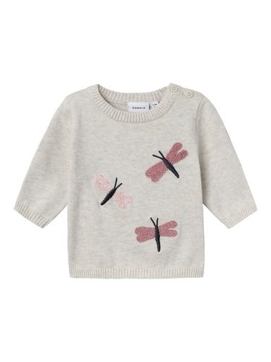 [01-32901.0] Baby-Strickpulli  mit Schmetterlingen (56)