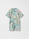 Kurzärmliger Kinder-Badeoverall Unterwassermotiv