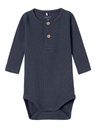 Baby Langarmbody mit Knöpfen