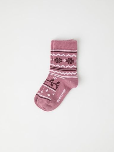 [01-33239.10] Kinder Wollsocken Jaquardmuster (Rosa, 28)