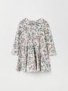 Mädchen-Jerseykleid Apfelblütenprint