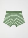 Jungen-Boxershorts gestreift Bio-Baumwolle