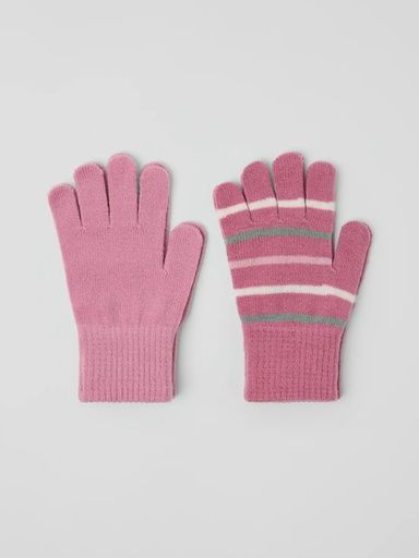 [01-33382.0] 2-Pack Strick-Fingerhandschuhe Kinder (Rosa, 1-3)