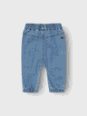 Round Fit Jeans mit Stickerei