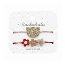 Glitzer Armband-Set Katzen
