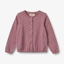 Mädchen-Strickjacke mit Lochmuster