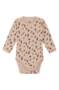 Weiches Langarm-Body Wolle Allover-Print