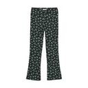 Ausgestellte Hose gerippt mit Blumendruck