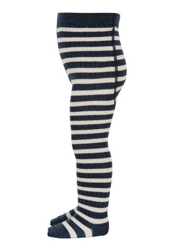 [01-34341.10] Gestreifte Kinder Woll-Strumpfhosen (Dunkelblau, 92)
