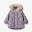 Wasserdichte Baby Winterjacke geblümt