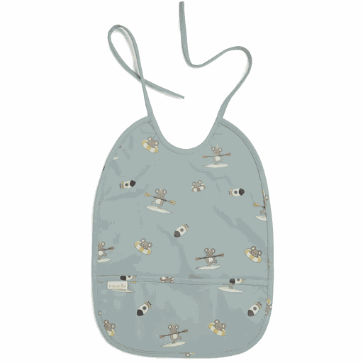 [01-34670.1] Plastifiziertes Lätzchen (Babyblau)