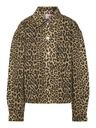 Jeansjacke Leopardendruck
