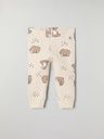 Gerippte Baby-Jerseyhosen Bärenmotiv