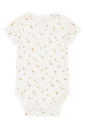 Bambus Kurzarmbody mit Blümchen-Print