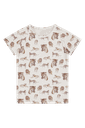 Bambus Kinder-Pyjama-Oberteil mit Wildkatzen