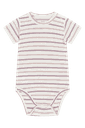 Gestreiftes Bambus Kurzarmbody